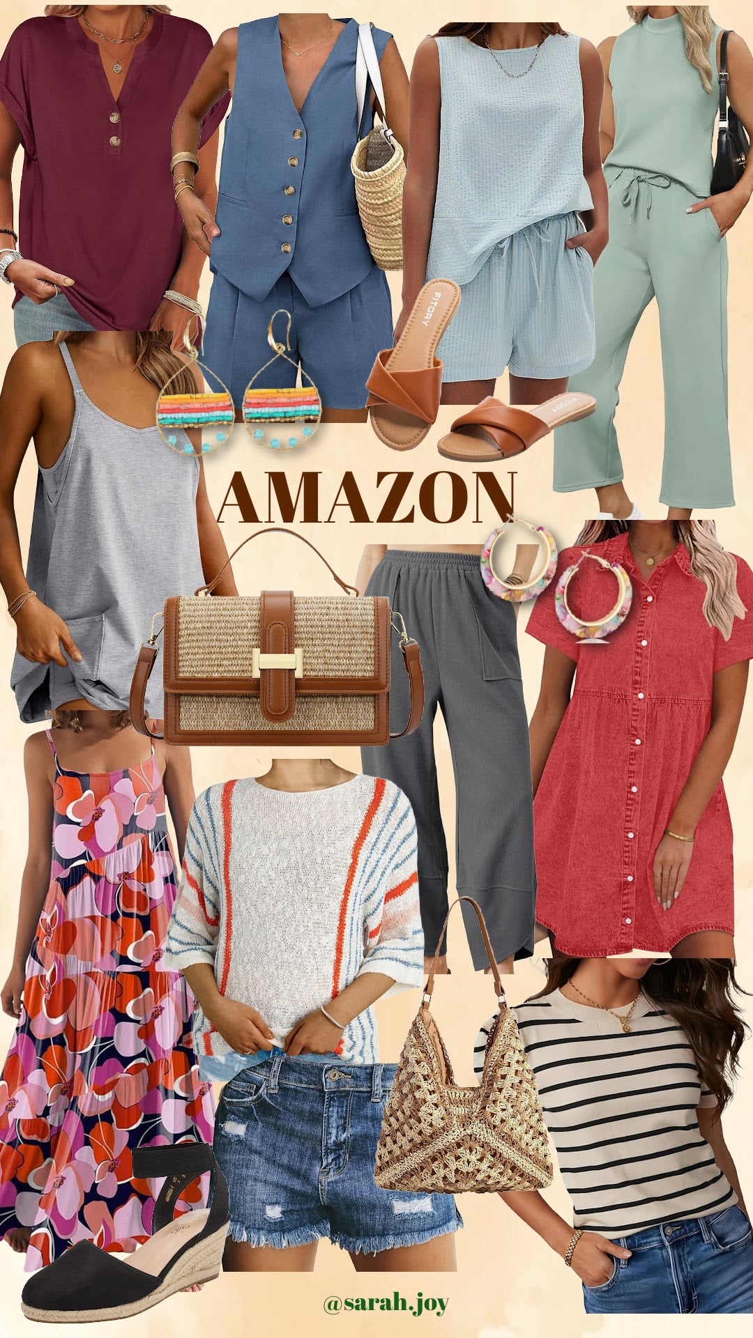 Summer outfits from Amazon. 