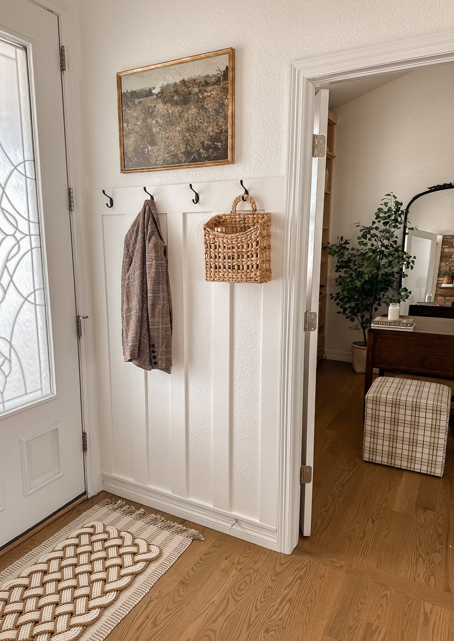Entryway Refresh with Board and Batten