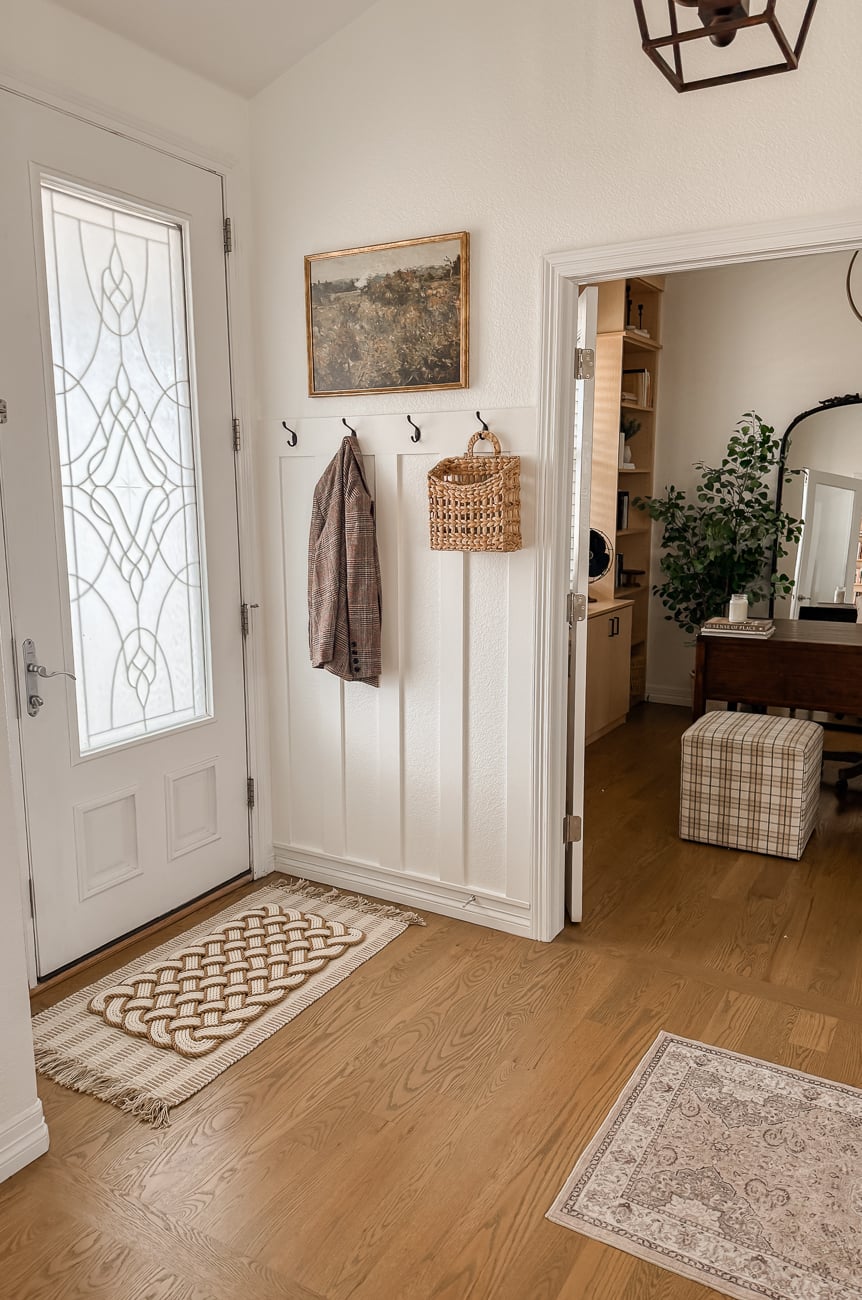 Entryway Refresh with Board and Batten