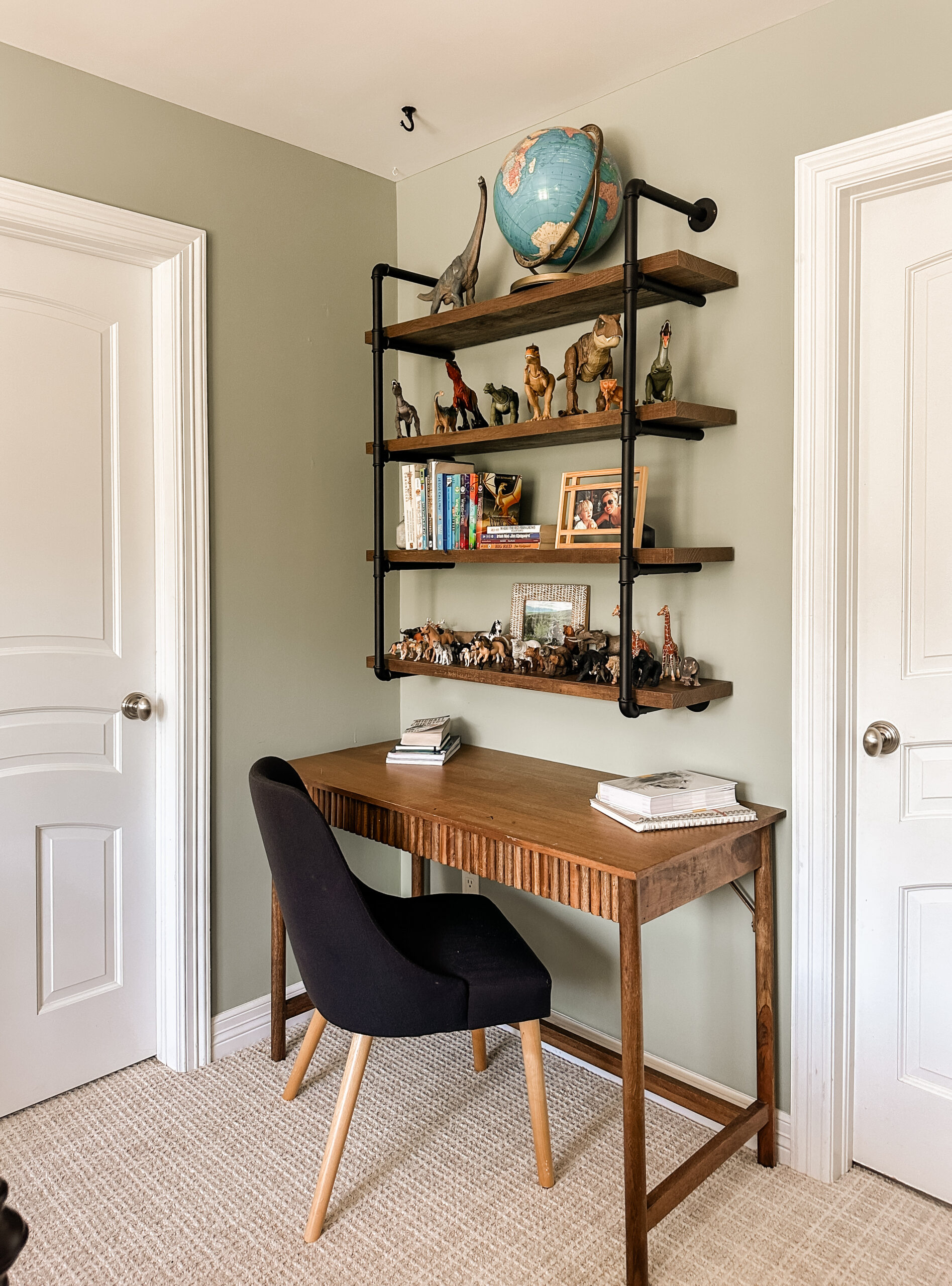Shelving in My Son's Bedroom---Boy's Bedroom Decor Idea
