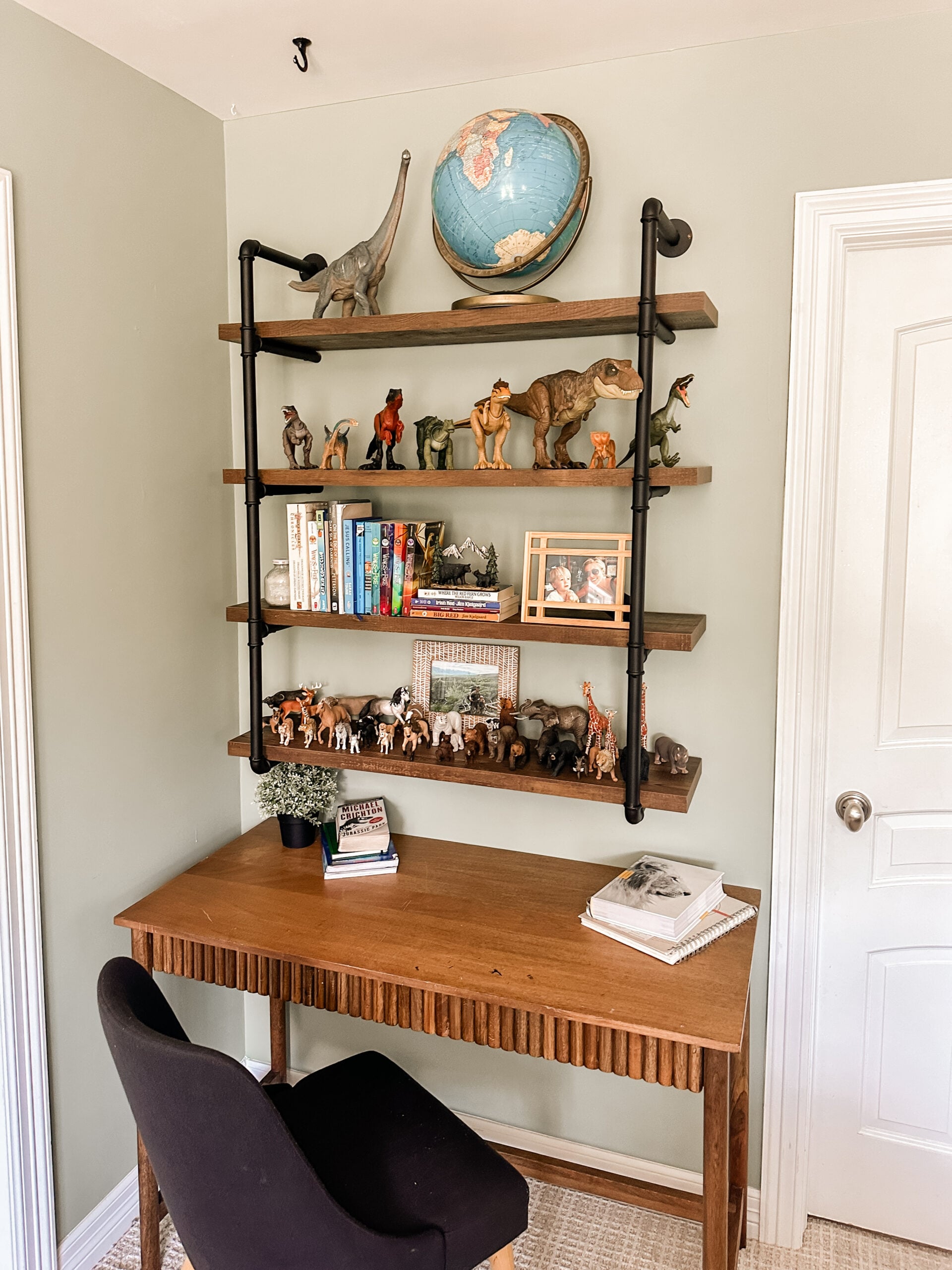 Shelving in My Son's Bedroom---Boy's Bedroom Decor Idea