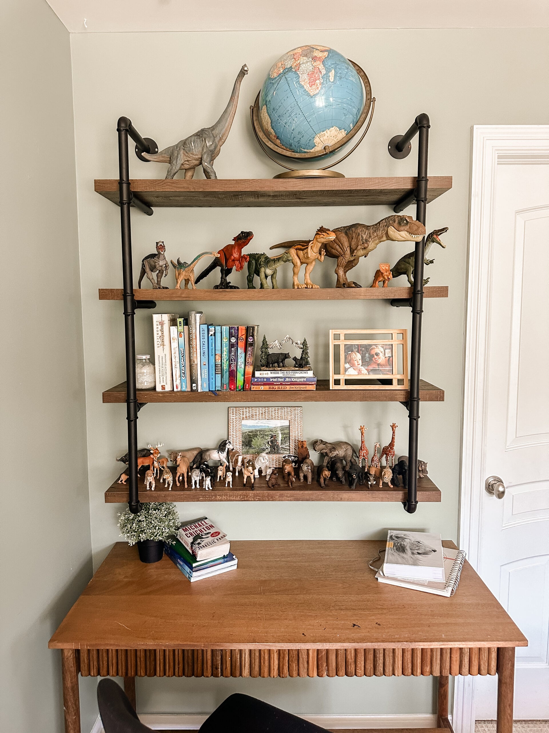 Shelving in My Son's Bedroom---Boy's Bedroom Decor Idea