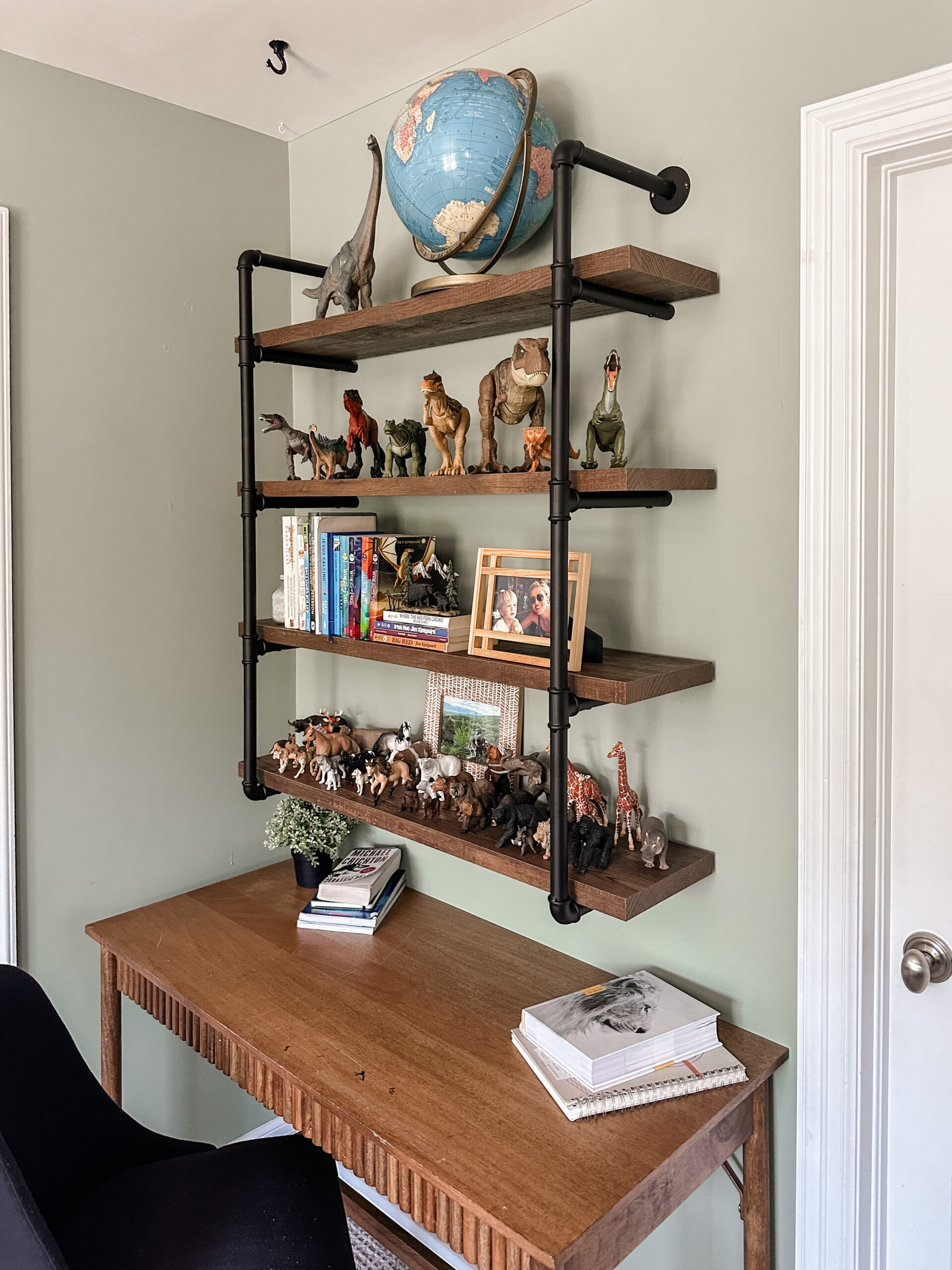 Shelving in My Son's Bedroom---Boy's Bedroom Decor Idea