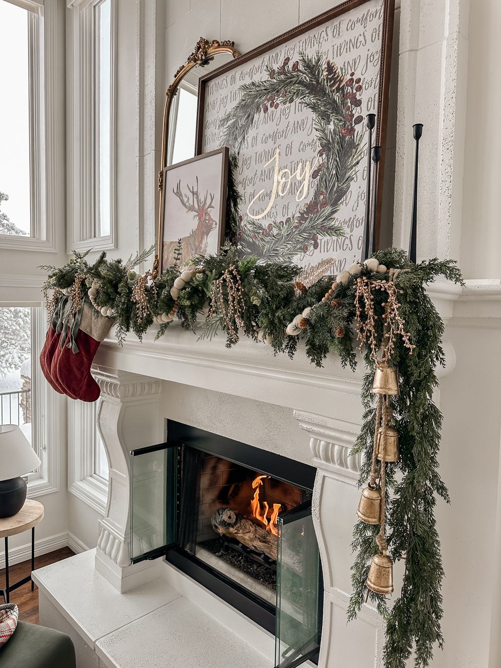 The Ultimate Christmas Mantle. Beautiful Christmas mantle look.