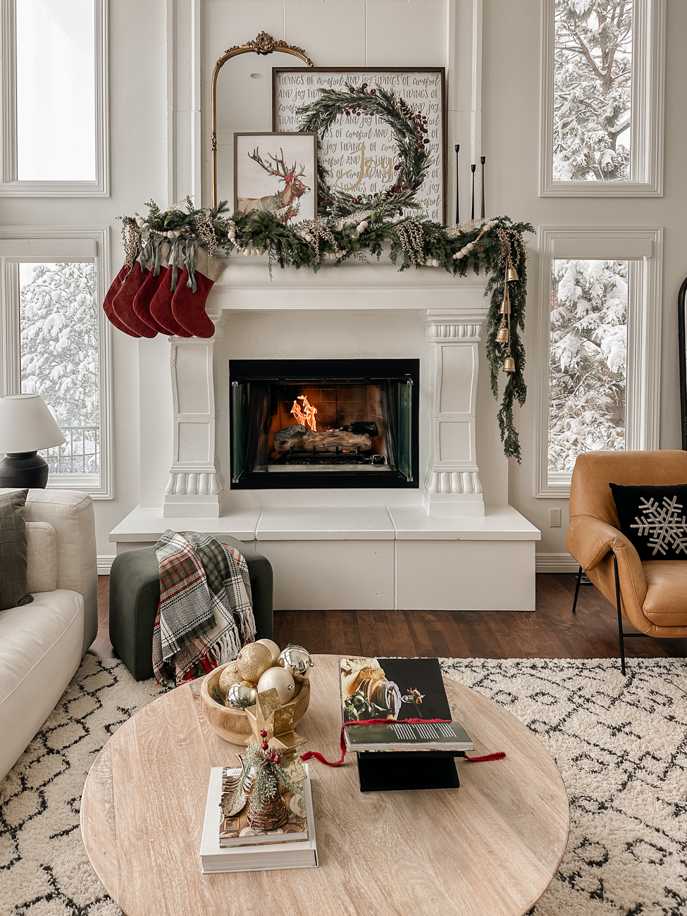 The Ultimate Christmas Mantle. Beautiful Christmas mantle look.
