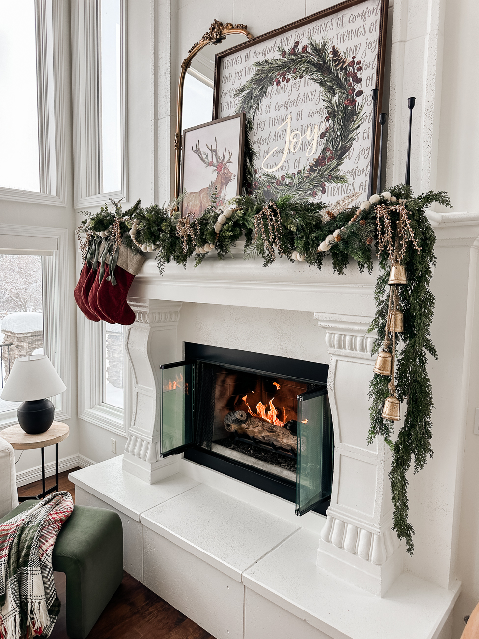 The Ultimate Christmas Mantle. Beautiful Christmas mantle look.