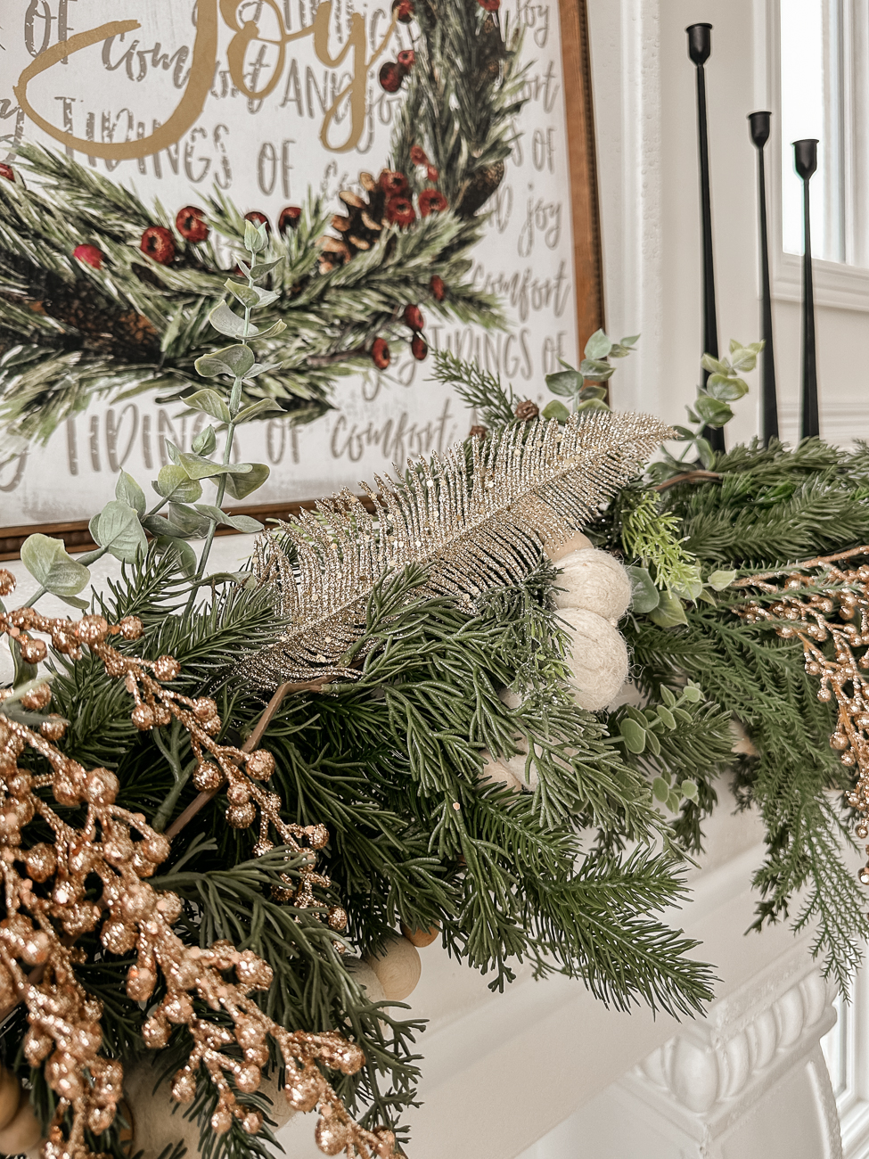 The Ultimate Christmas Mantle. Beautiful Christmas mantle look.