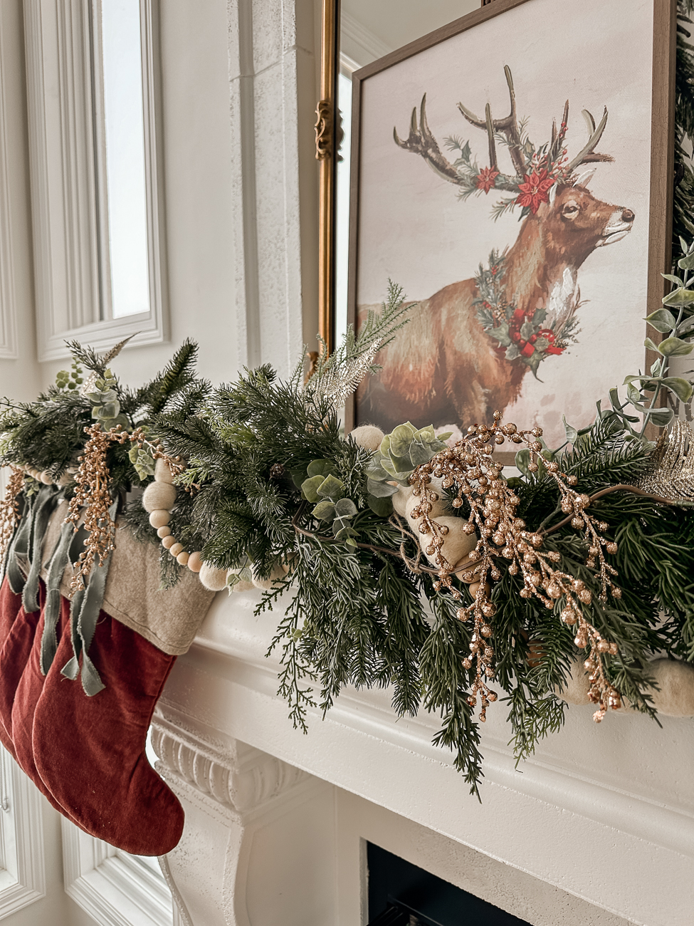 The Ultimate Christmas Mantle. Beautiful Christmas mantle look.