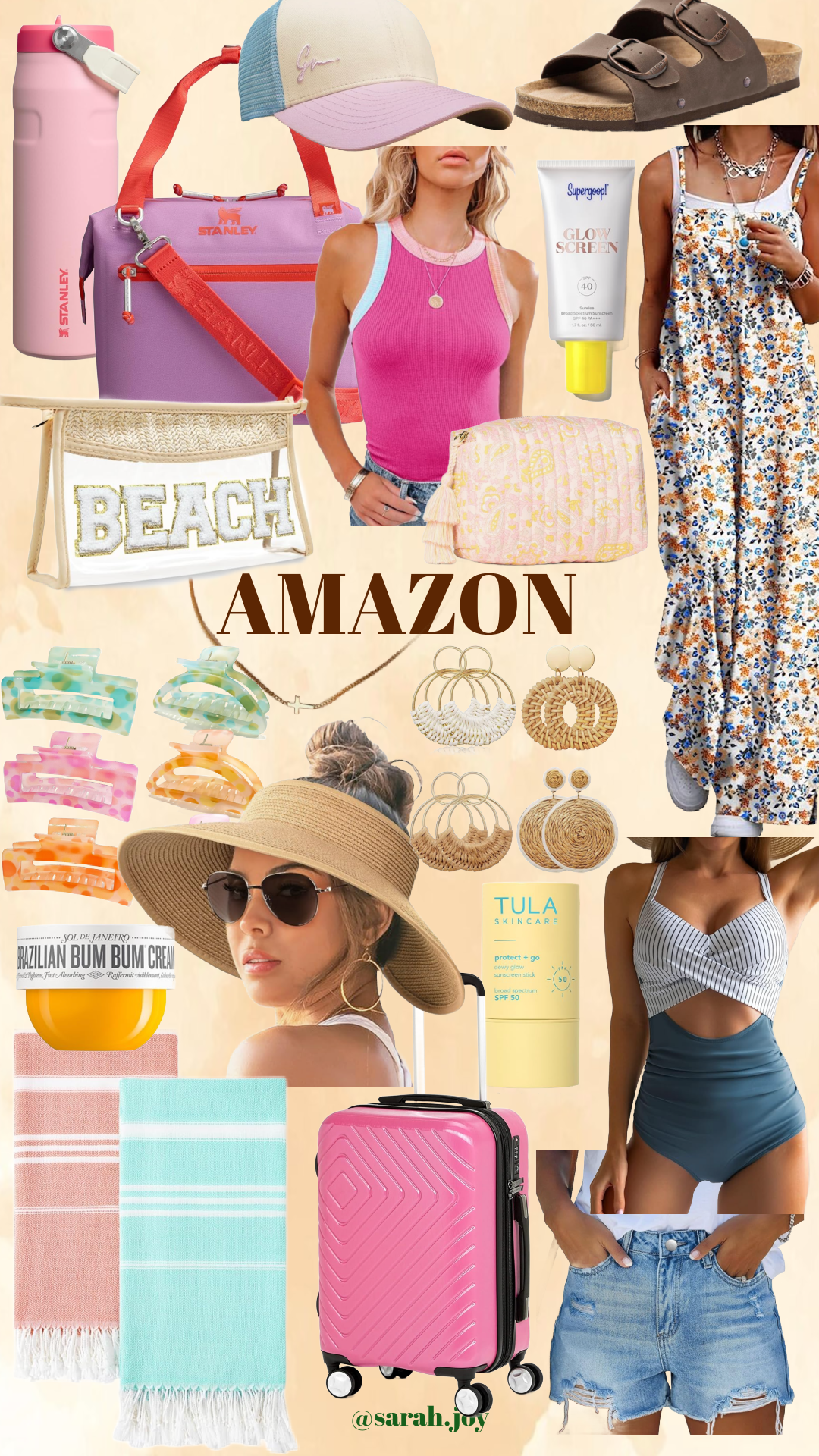 Amazon summer fashion finds. Cute finds for summer from Amazon. Travel, summer essentials, luggage, accessories from Amazon.